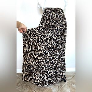 NWT Daniel Rain Animal Print Tall Maxi Skirt Women 
Pleated Western Cowboy Mob